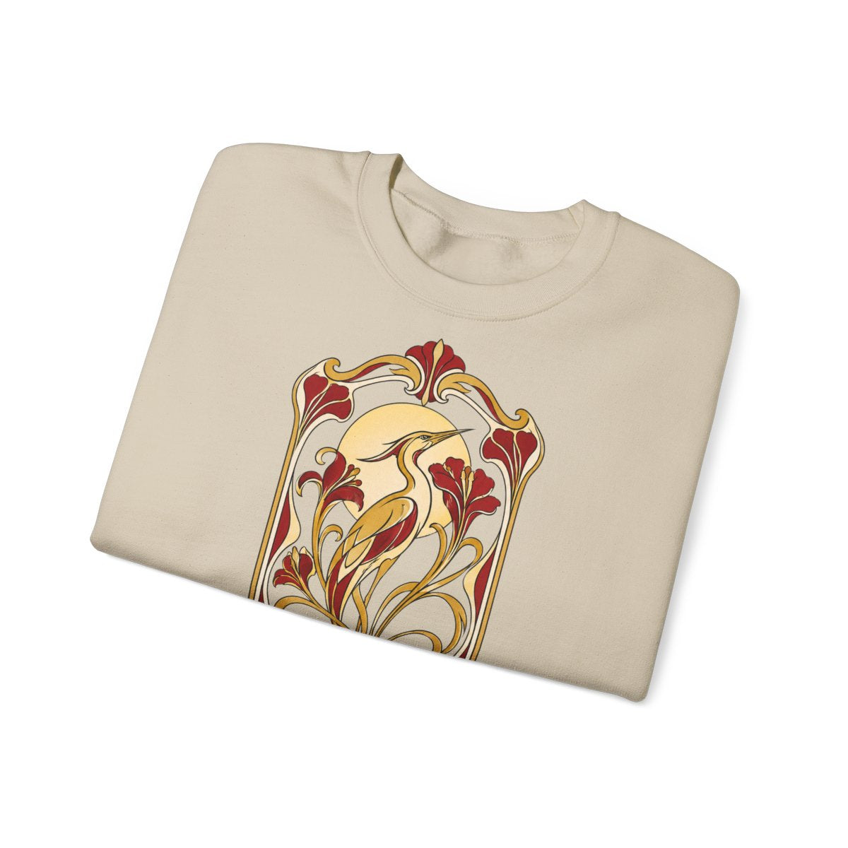 Unisex Sweatshirt mit Zitat - Weiße - Morgen, morgen, nur nicht heute Jugendstil – folded