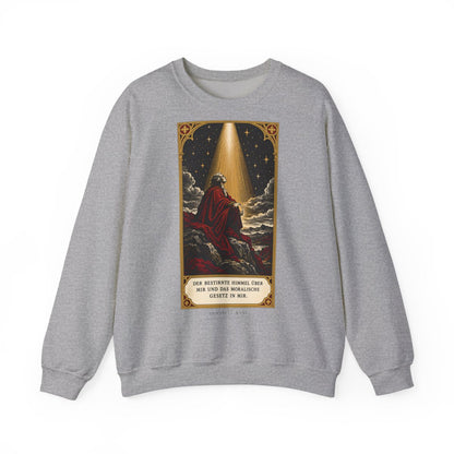 Unisex Sweatshirt mit Zitat - Kant - Der bestirnte Himmel über mir – front