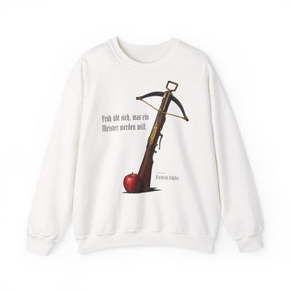 Unisex Sweatshirt mit Zitat - Schiller - Früh übt sich – front