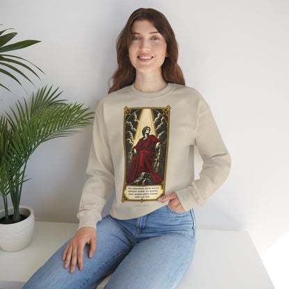 Unisex Sweatshirt mit Zitat - Börne - Das Geheimnis jeder Macht besteht – lifestyle