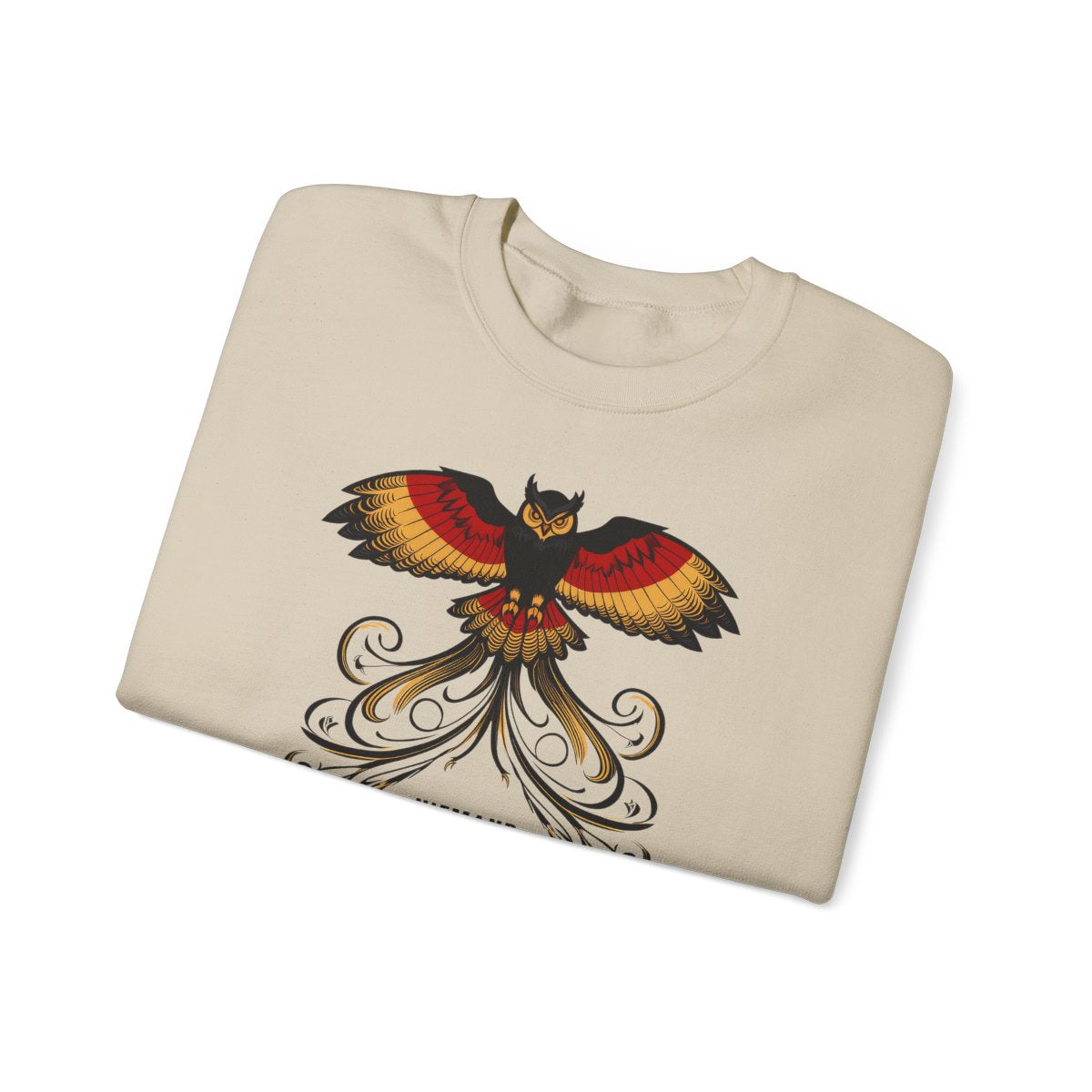 Unisex Sweatshirt mit Zitat - Goethe - Hoffnungslos versklavt – folded