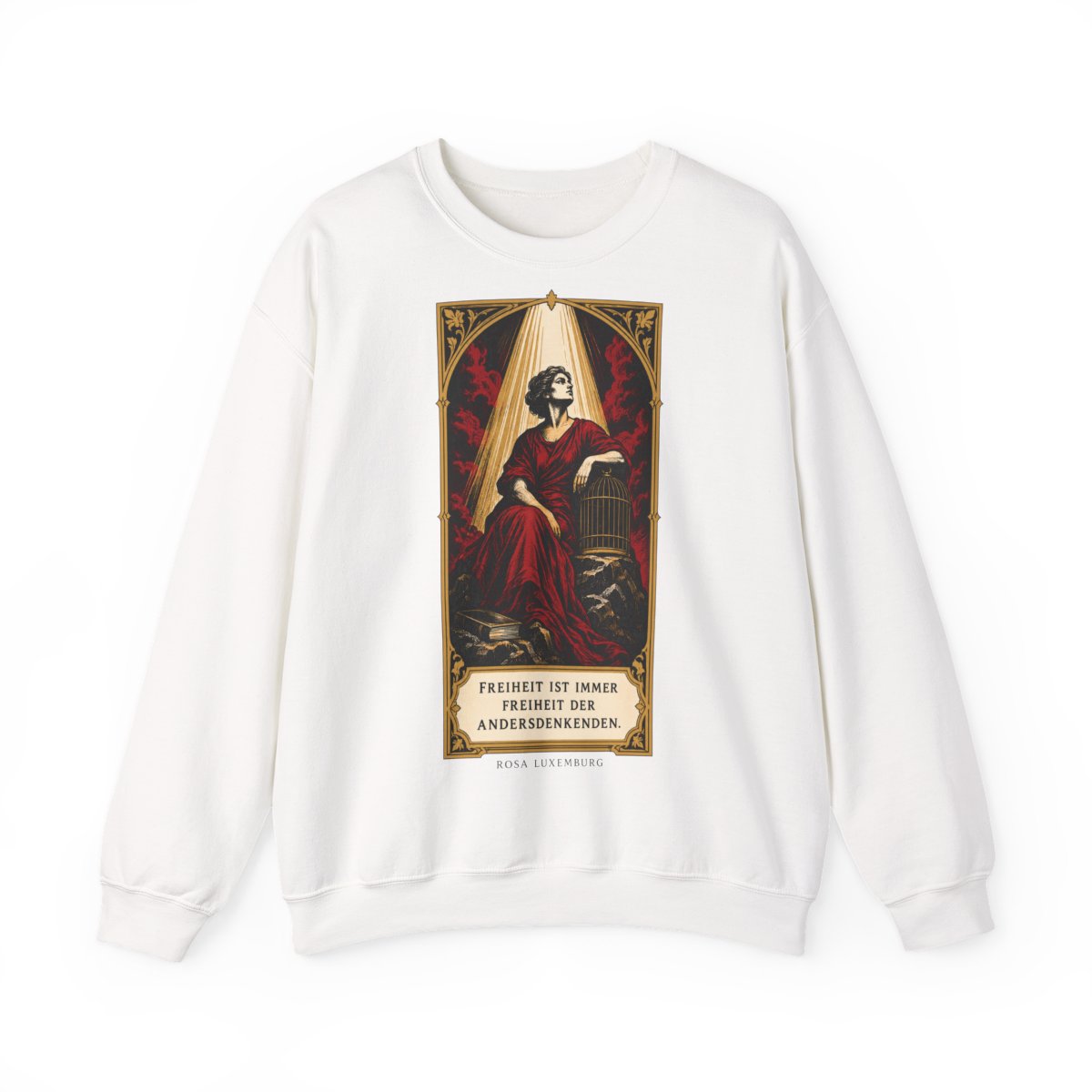Unisex Sweatshirt mit Zitat - Luxemburg - Freiheit ist immer Freiheit der Andersdenkenden – front