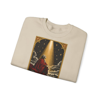 Unisex Sweatshirt mit Zitat - Kant - Der bestirnte Himmel über mir – folded