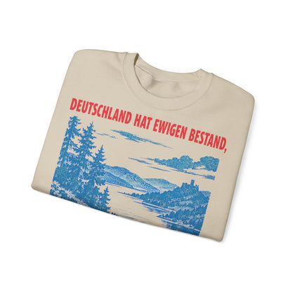 Unisex Sweatshirt mit Zitat - Heine - Deutschland hat ewigen Bestand – folded