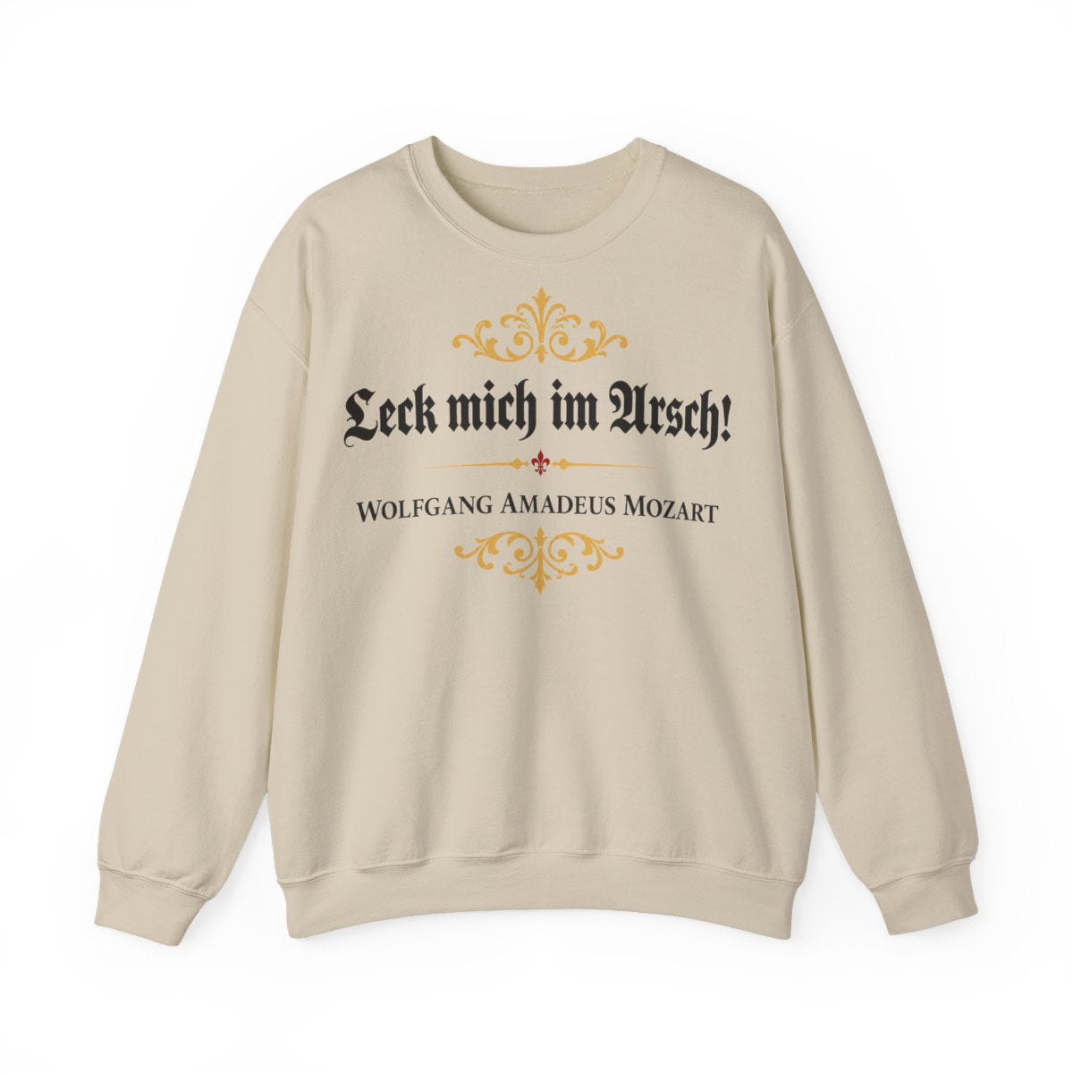 Unisex Sweatshirt mit Zitat - Mozart - Leck mich im Arsch – front