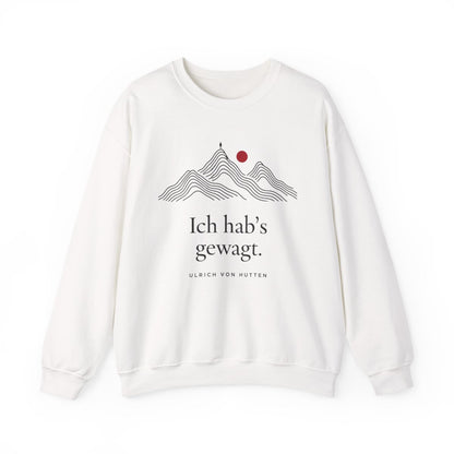 Unisex Sweatshirt mit Zitat - Ulrich von Hutten - Ich habs gewagt – front