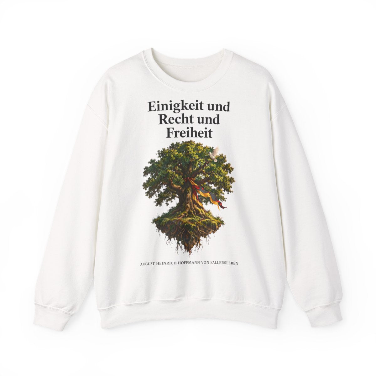 Unisex Sweatshirt mit Zitat - Fallersleben - Einigkeit und Recht und Freiheit – front