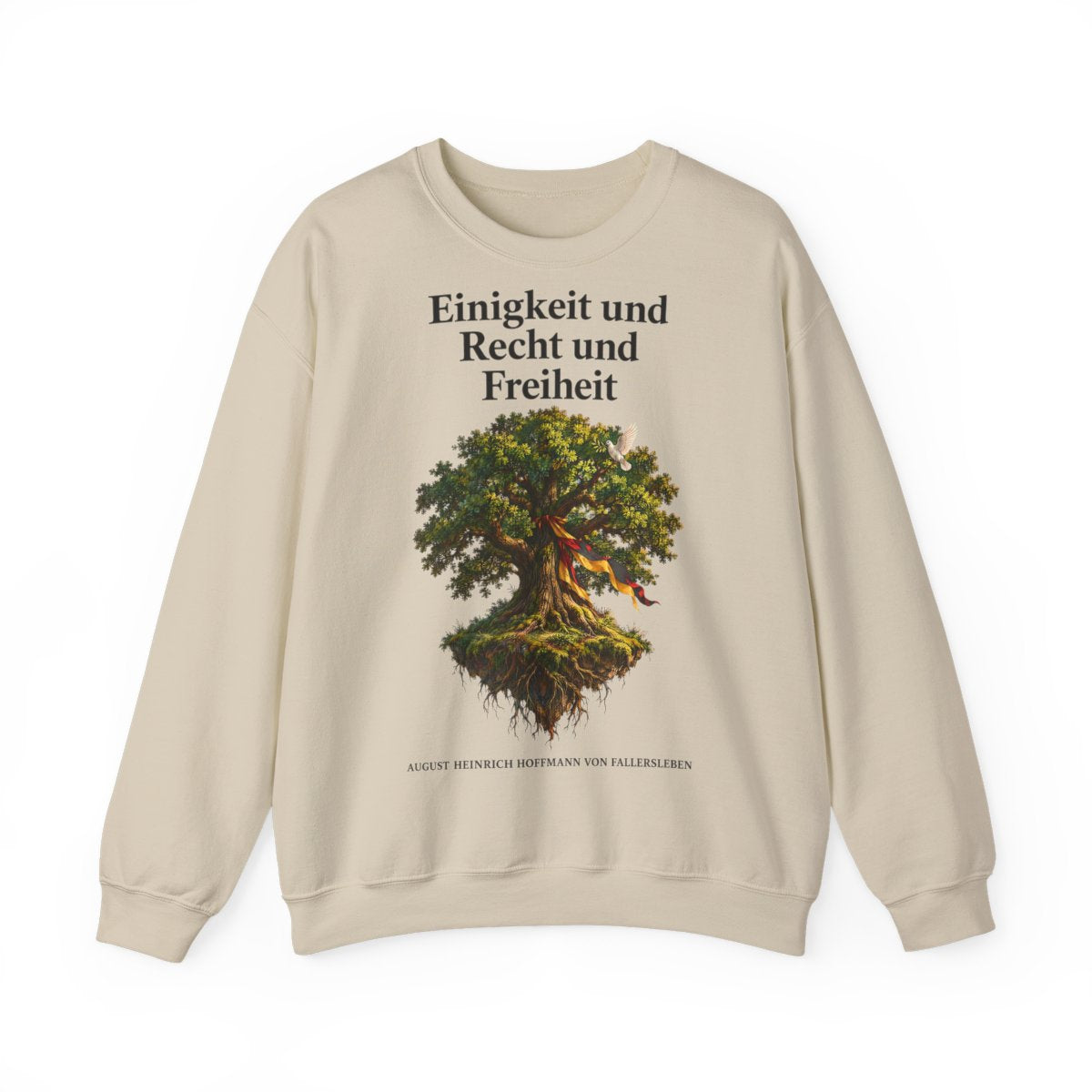 Unisex Sweatshirt mit Zitat - Fallersleben - Einigkeit und Recht und Freiheit – front