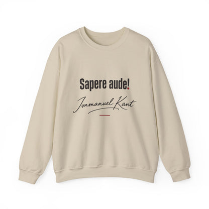 Unisex Sweatshirt mit Zitat - Kant - Sapere aude Signatur – front