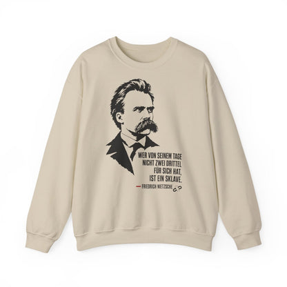 Unisex Sweatshirt mit Zitat - Nietzsche - Zwei Drittel für sich – front