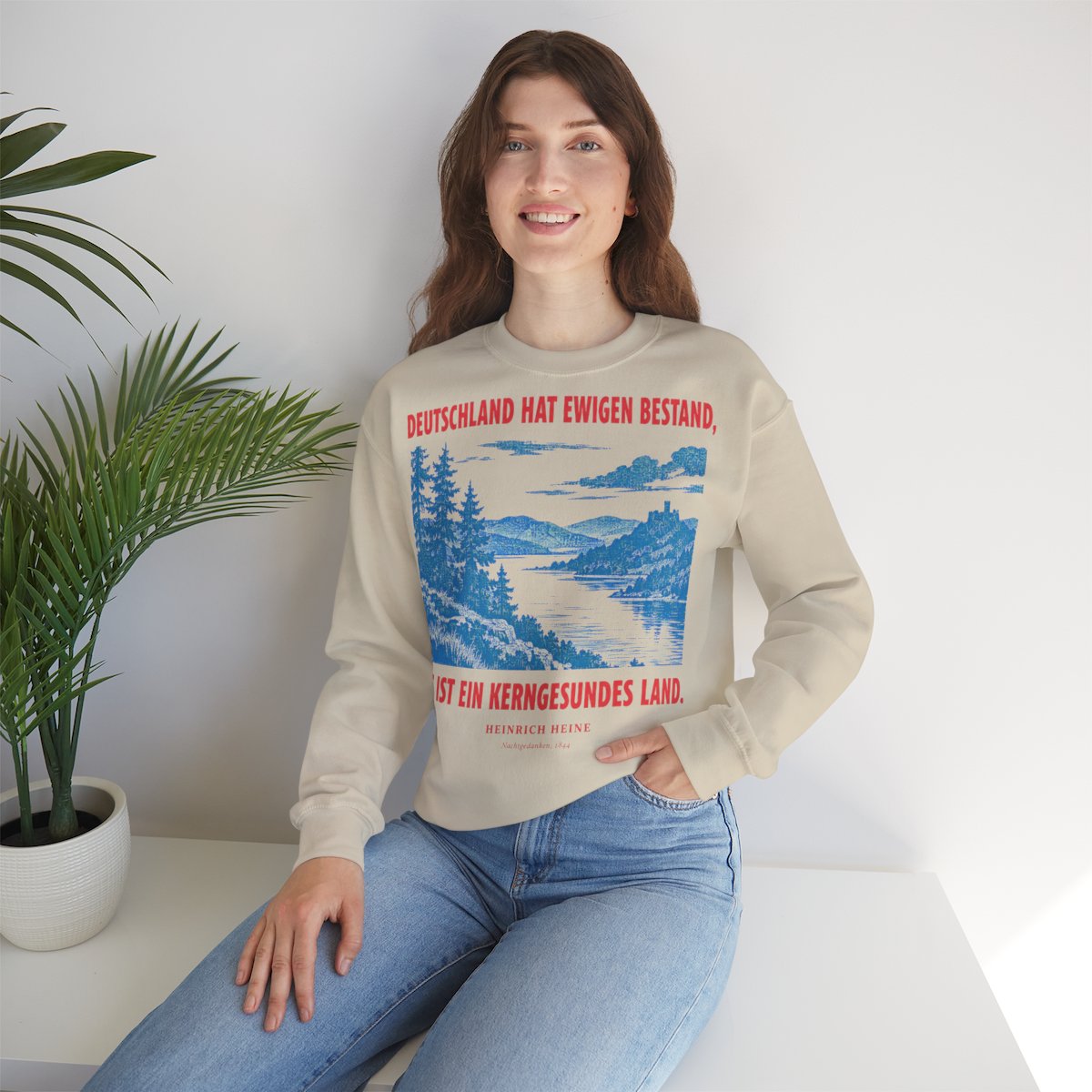 Unisex Sweatshirt mit Zitat - Heine - Deutschland hat ewigen Bestand – lifestyle