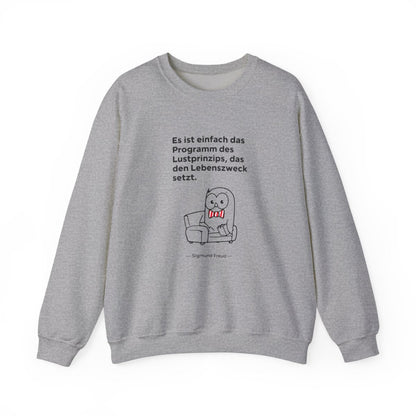 Unisex Sweatshirt mit Zitat - Freud - Lustprinzip – front