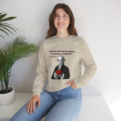 Unisex Sweatshirt mit Zitat - Kant - Habe Mut Gehirn – lifestyle