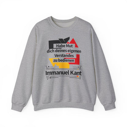 Unisex Sweatshirt mit Zitat - Kant - Habe Mut Bauhaus – front