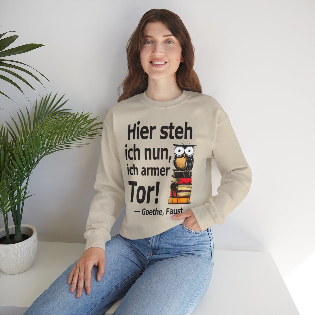 Unisex Sweatshirt mit Zitat - Goethe - Ich armer Tor – lifestyle