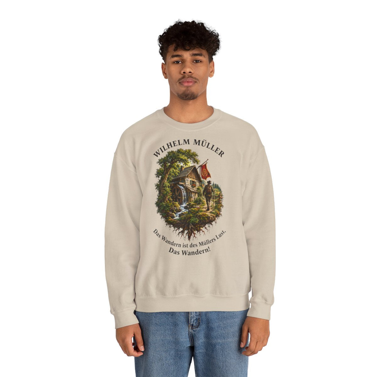 Unisex Sweatshirt mit Zitat - Müller - Das Wandern – person-2
