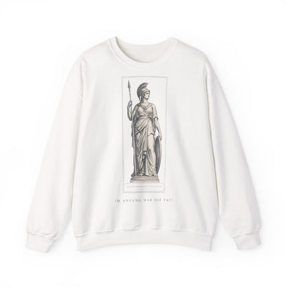 Unisex Sweatshirt mit Zitat - Goethe - Im Anfang war die Tat – front