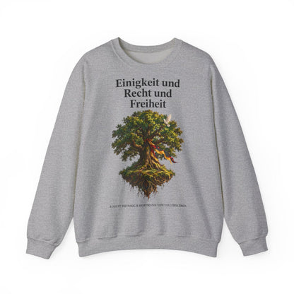 Unisex Sweatshirt mit Zitat - Fallersleben - Einigkeit und Recht und Freiheit – front