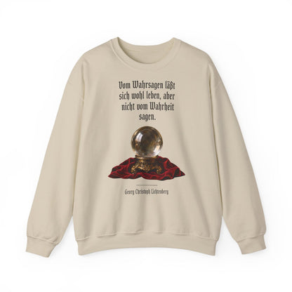 Unisex Sweatshirt mit Zitat - Lichtenberg - Vom Wahrsagen – front