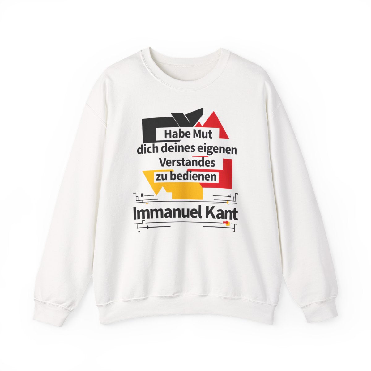 Unisex Sweatshirt mit Zitat - Kant - Habe Mut Bauhaus – front