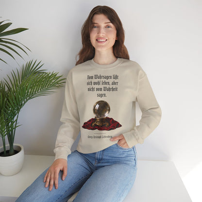 Unisex Sweatshirt mit Zitat - Lichtenberg - Vom Wahrsagen – lifestyle