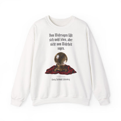 Unisex Sweatshirt mit Zitat - Lichtenberg - Vom Wahrsagen – front