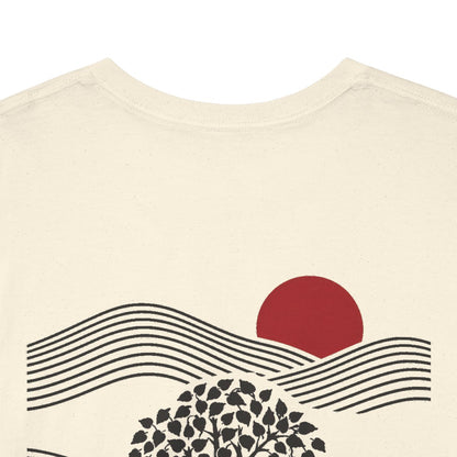 Unisex T-Shirt mit Zitat - Zuccalmaglio - Kein schöner Land (Druck hinten) – back-collar-closeup