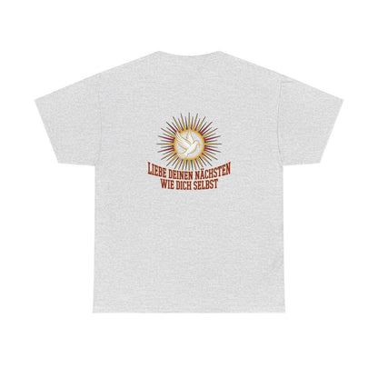 Unisex T-Shirt mit Zitat - Bibel - Liebe deinen Nächsten (Druck hinten) – back