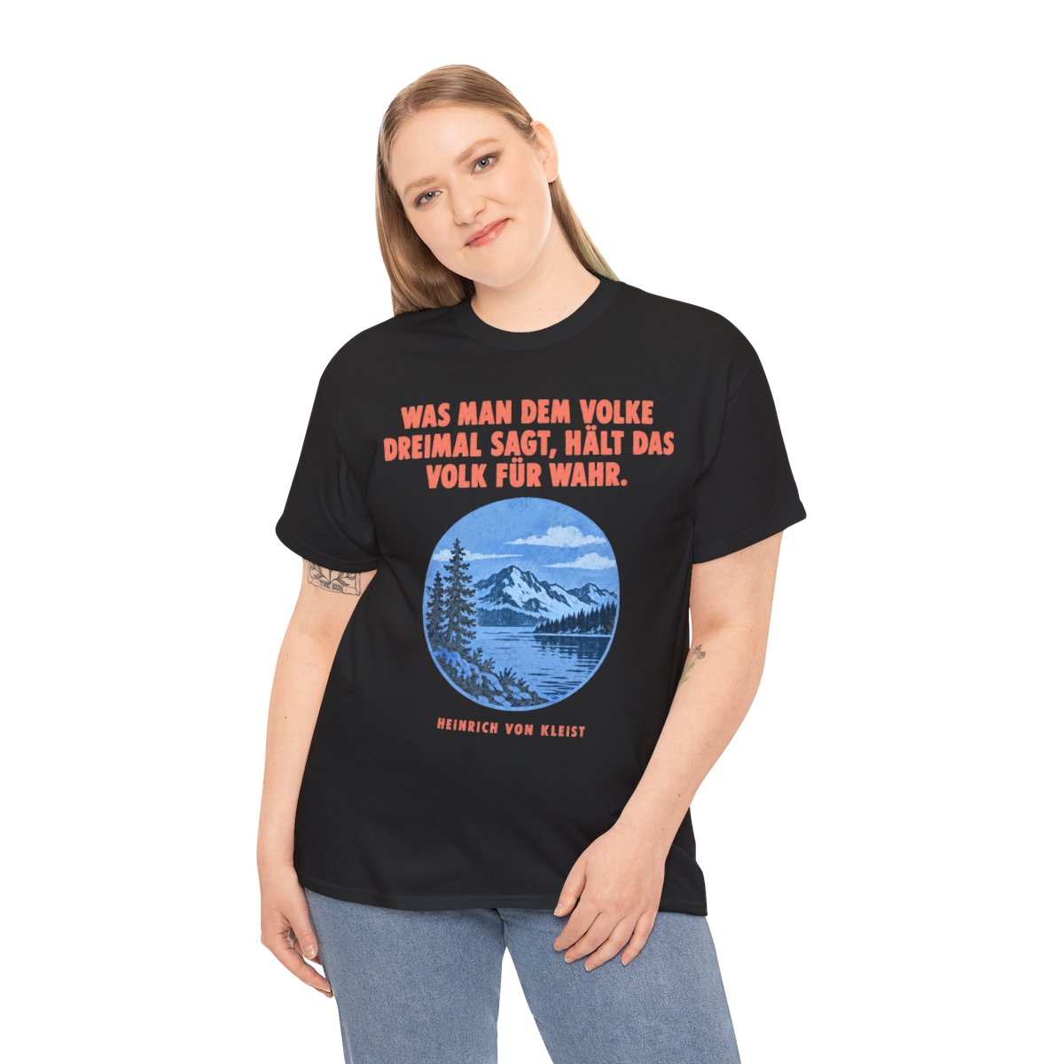 Unisex T-Shirt mit Zitat - Kleist - Was man dem Volke dreimal – person-2