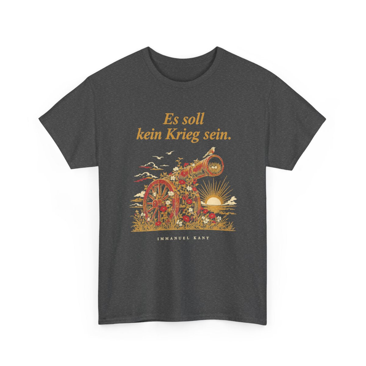 Unisex T-Shirt mit Zitat - Kant - Es soll kein Krieg sein – front-2