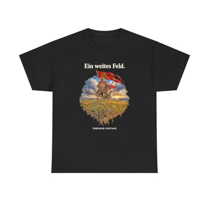 Unisex T-Shirt mit Zitat - Fontane - Ein weites Feld – front