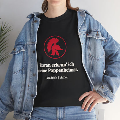 Unisex T-Shirt mit Zitat - Schiller - Meine Pappenheimer – lifestyle
