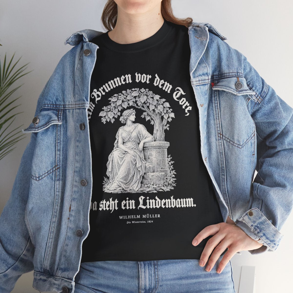 Unisex T-Shirt mit Zitat - Müller - Am Brunnen vor dem Tore Gravur – lifestyle