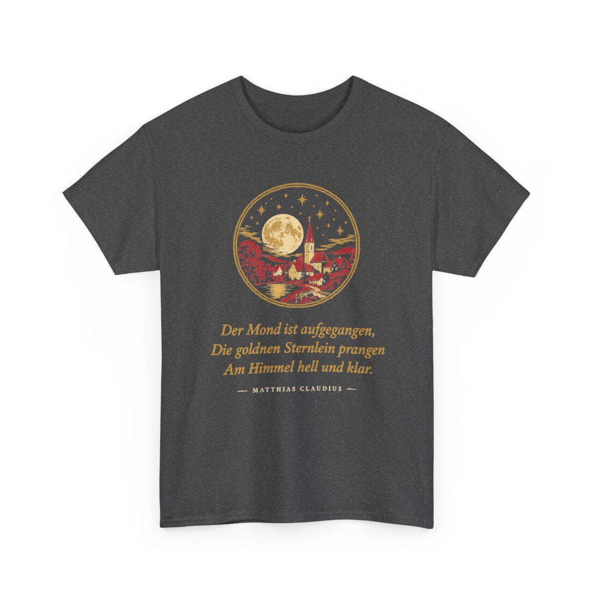 Unisex T-Shirt mit Zitat - Claudius - Der Mond ist aufgegangen – front-2