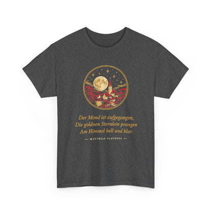 Unisex T-Shirt mit Zitat - Claudius - Der Mond ist aufgegangen – front-2