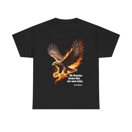 Unisex T-Shirt mit Zitat - Bismarck - Fürchten Gott sonst nichts – front