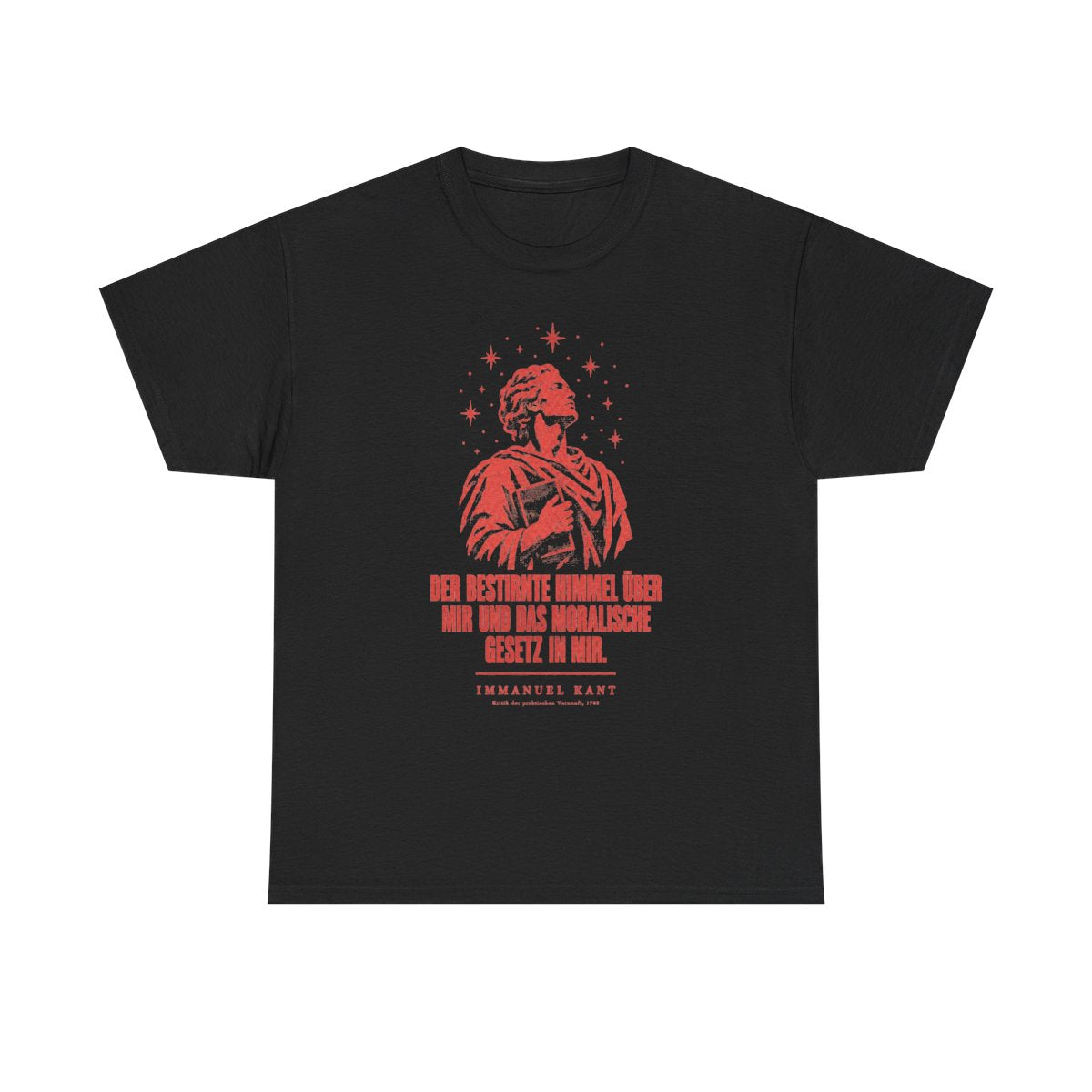 Unisex T-Shirt mit Zitat - Kant - Der bestirnte Himmel über mir Vintage – front