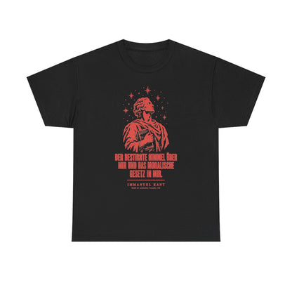 Unisex T-Shirt mit Zitat - Kant - Der bestirnte Himmel über mir Vintage – front