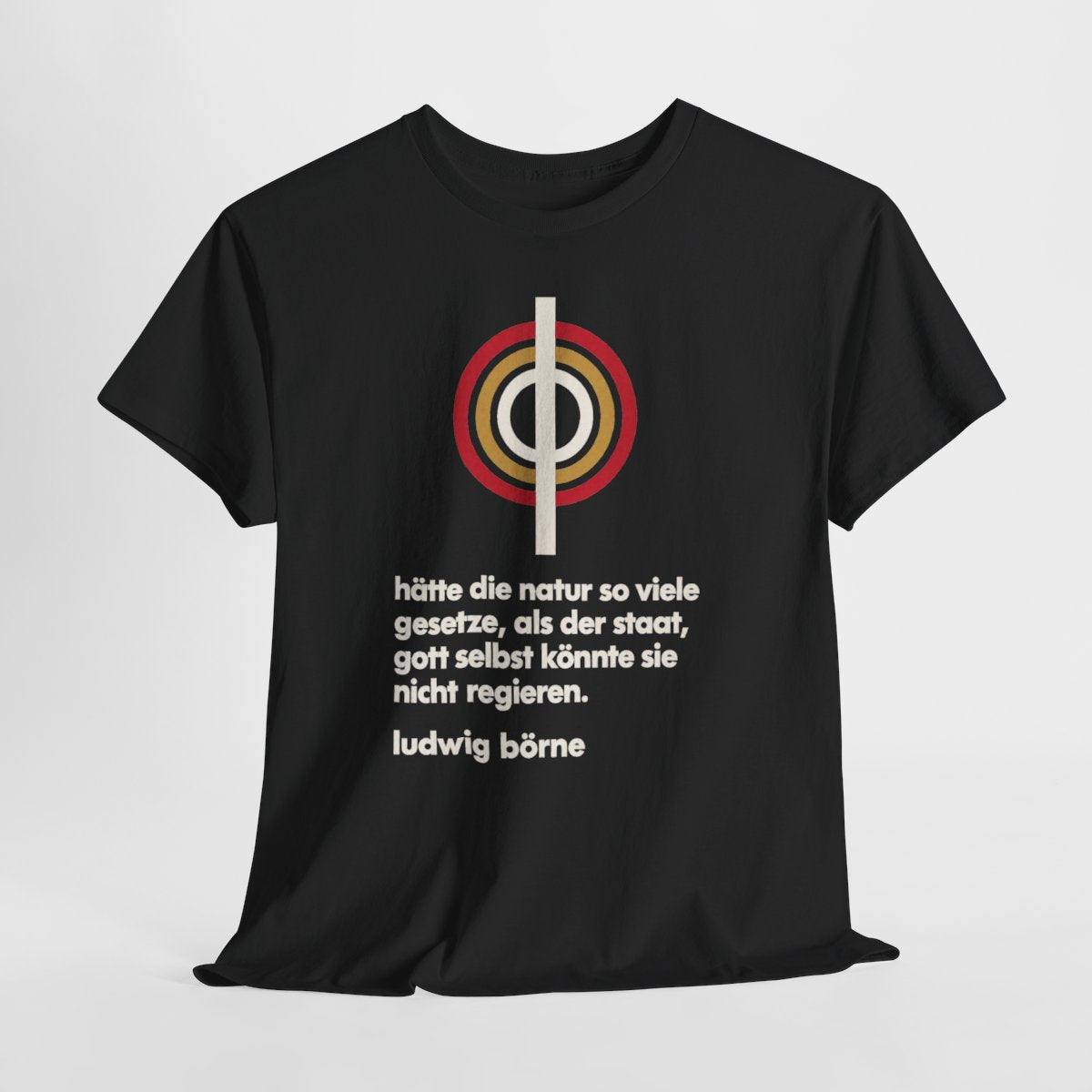 Unisex T-Shirt mit Zitat - Börne - Hätte die Natur so viele Bauhaus – hanging-1