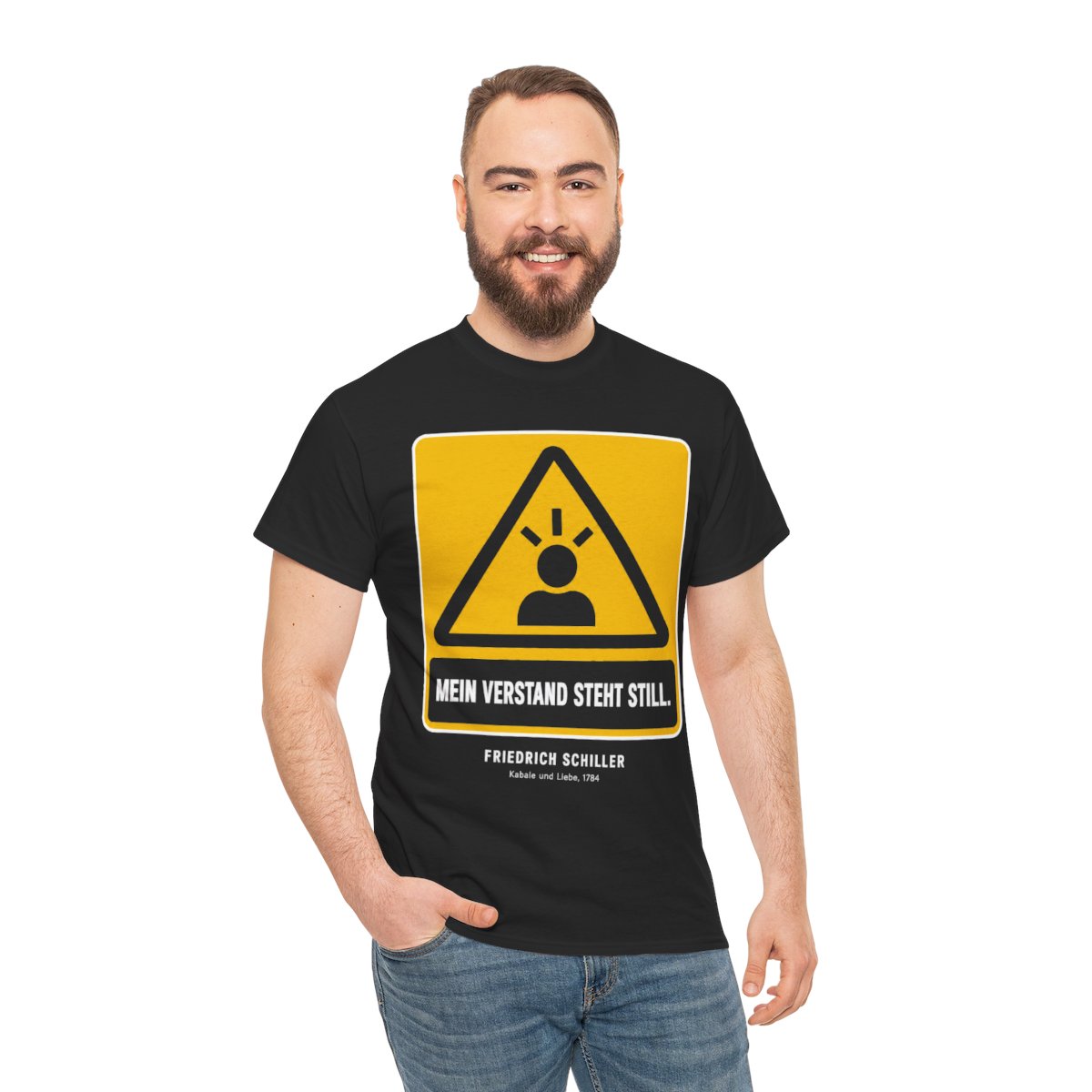 Unisex T-Shirt mit Zitat - Schiller - Mein Verstand steht still – person-3