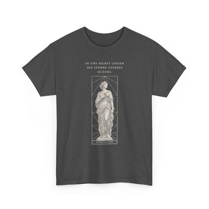 Unisex T-Shirt mit Zitat - Heine - In uns selbst liegen – front-2