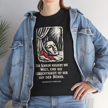 Unisex T-Shirt mit Zitat - Schiller - Der Schein regiert die Welt – lifestyle
