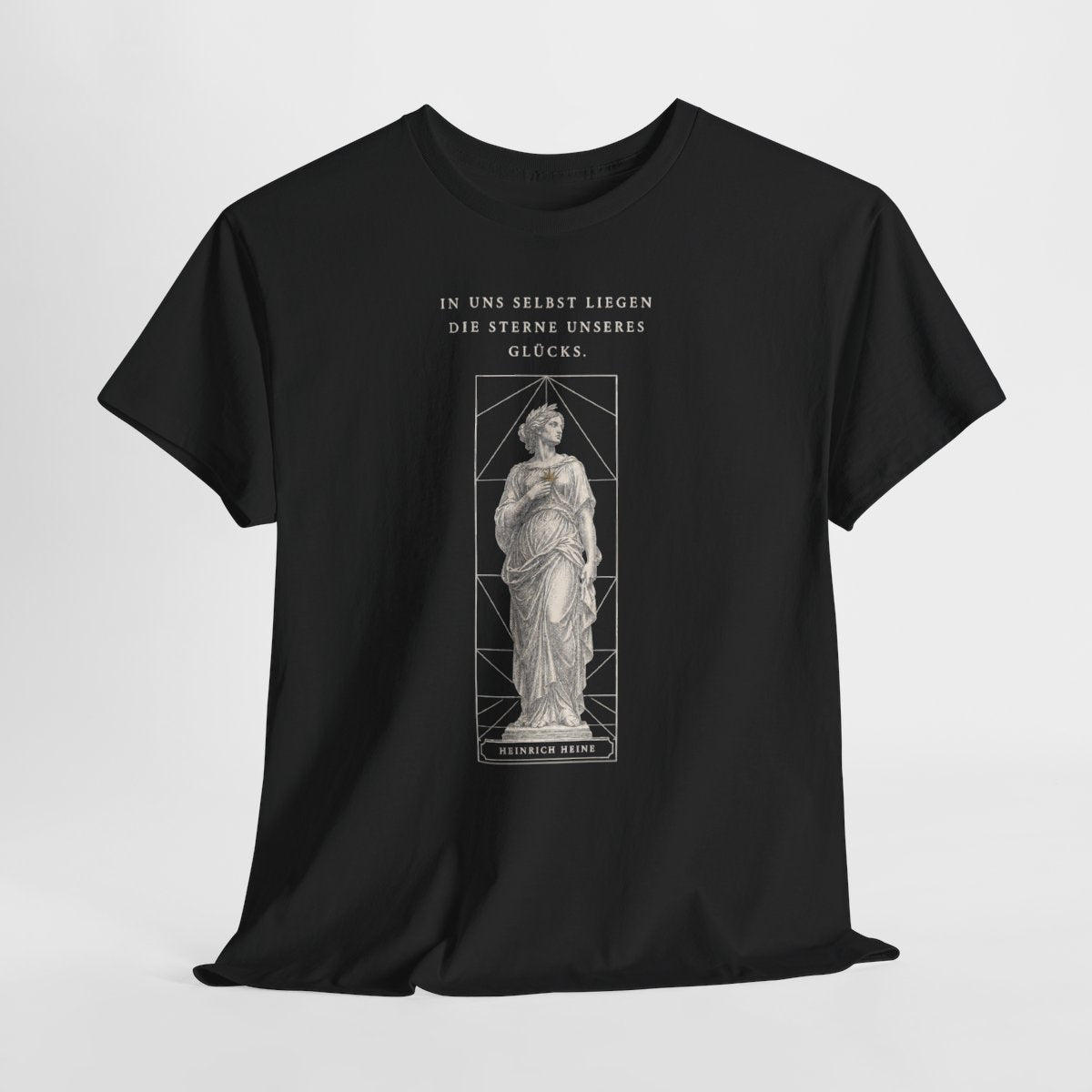 Unisex T-Shirt mit Zitat - Heine - In uns selbst liegen – hanging-1