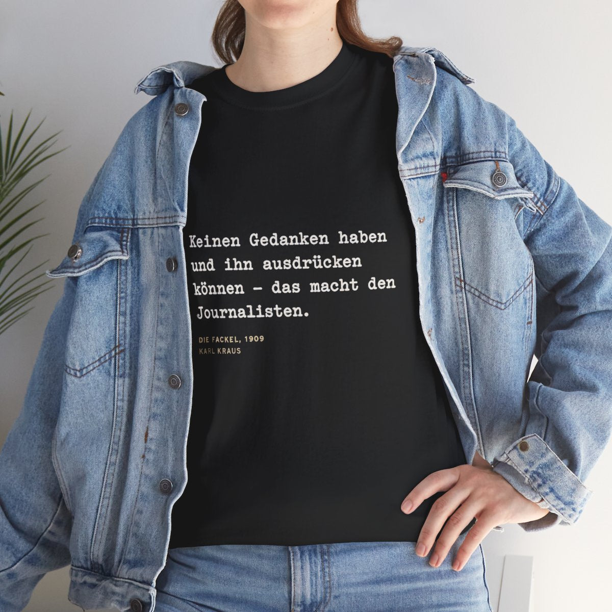 Unisex T-Shirt mit Zitat - Kraus - Keinen Gedanken haben – lifestyle