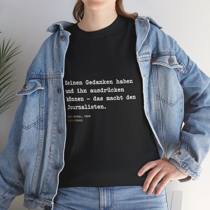 Unisex T-Shirt mit Zitat - Kraus - Keinen Gedanken haben – lifestyle