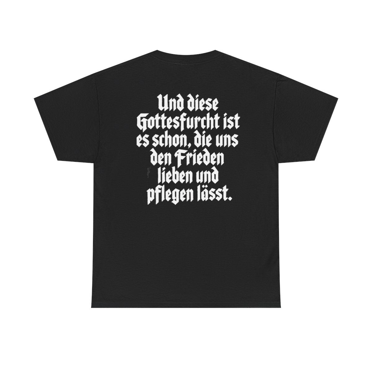 Unisex T-Shirt mit Zitat - Bismarck - Fürchten Gott sonst nichts – back