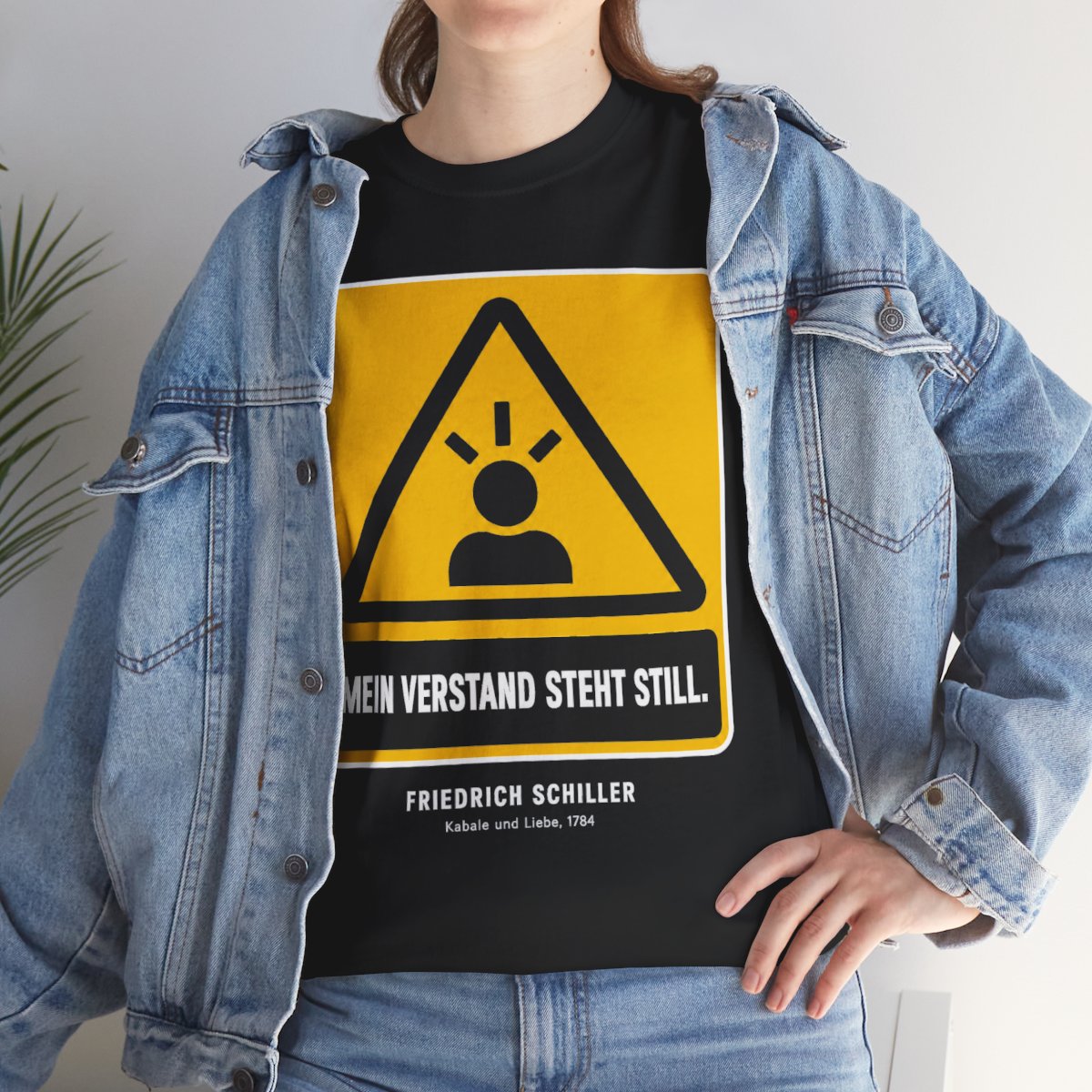 Unisex T-Shirt mit Zitat - Schiller - Mein Verstand steht still – lifestyle