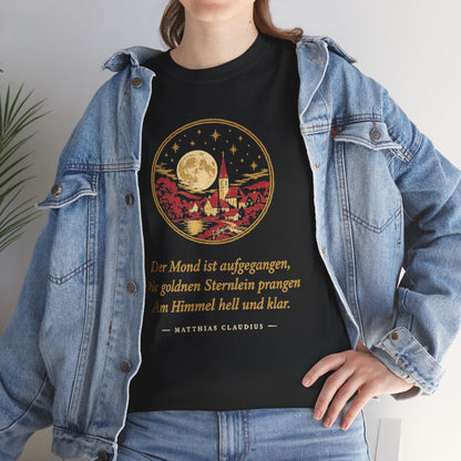 Unisex T-Shirt mit Zitat - Claudius - Der Mond ist aufgegangen – lifestyle