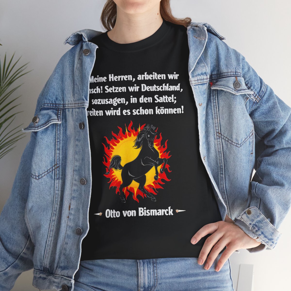 Unisex T-Shirt mit Zitat - Bismarck - Deutschland in den Sattel – lifestyle