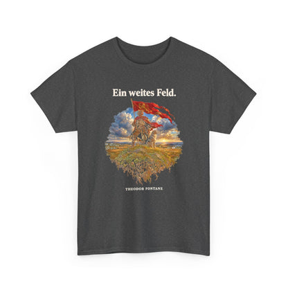 Unisex T-Shirt mit Zitat - Fontane - Ein weites Feld – front-2